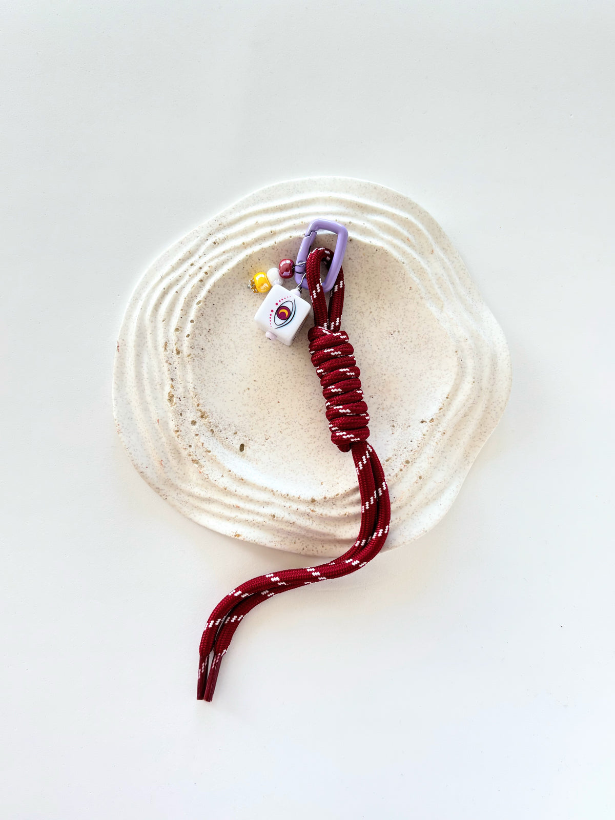 KEYCHAIN DEEP BURGUNDY